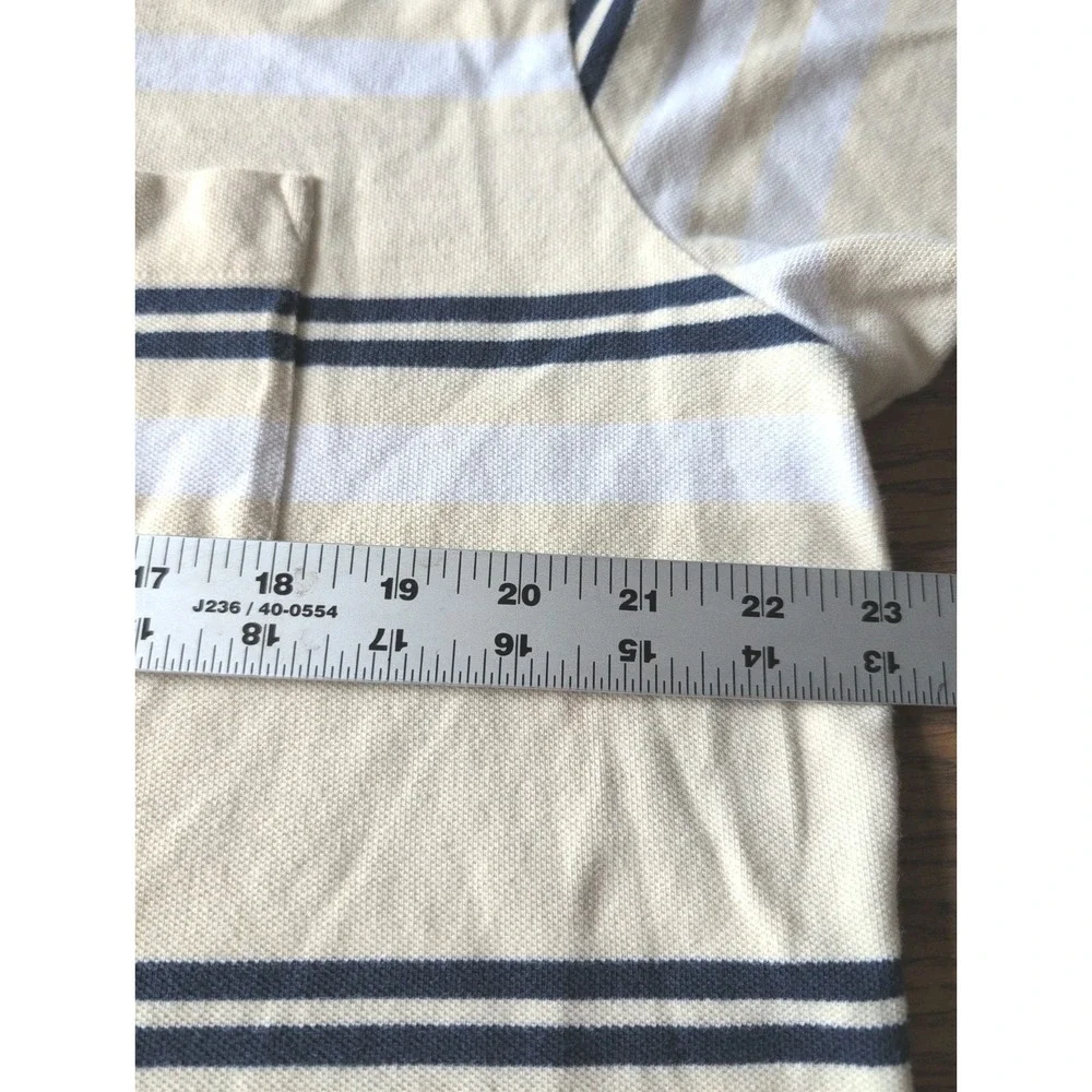 Polo Ralph Lauren Striped Yellow Black White Polo Shirt Men's XL Cotton Vtg 90s
